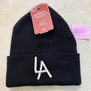 American needle LA Los Angeles black beanie